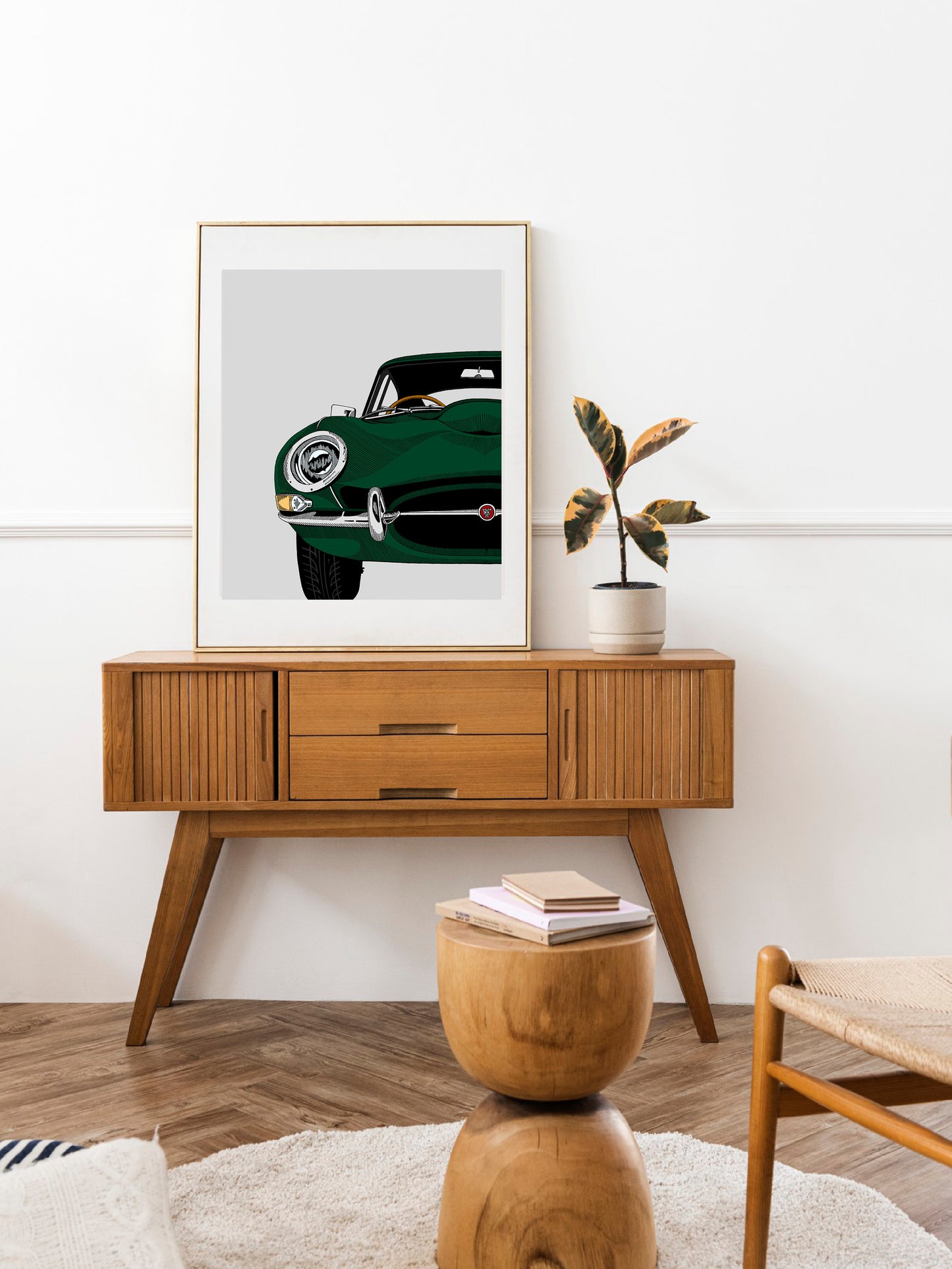 Jaguar E Type Art Print