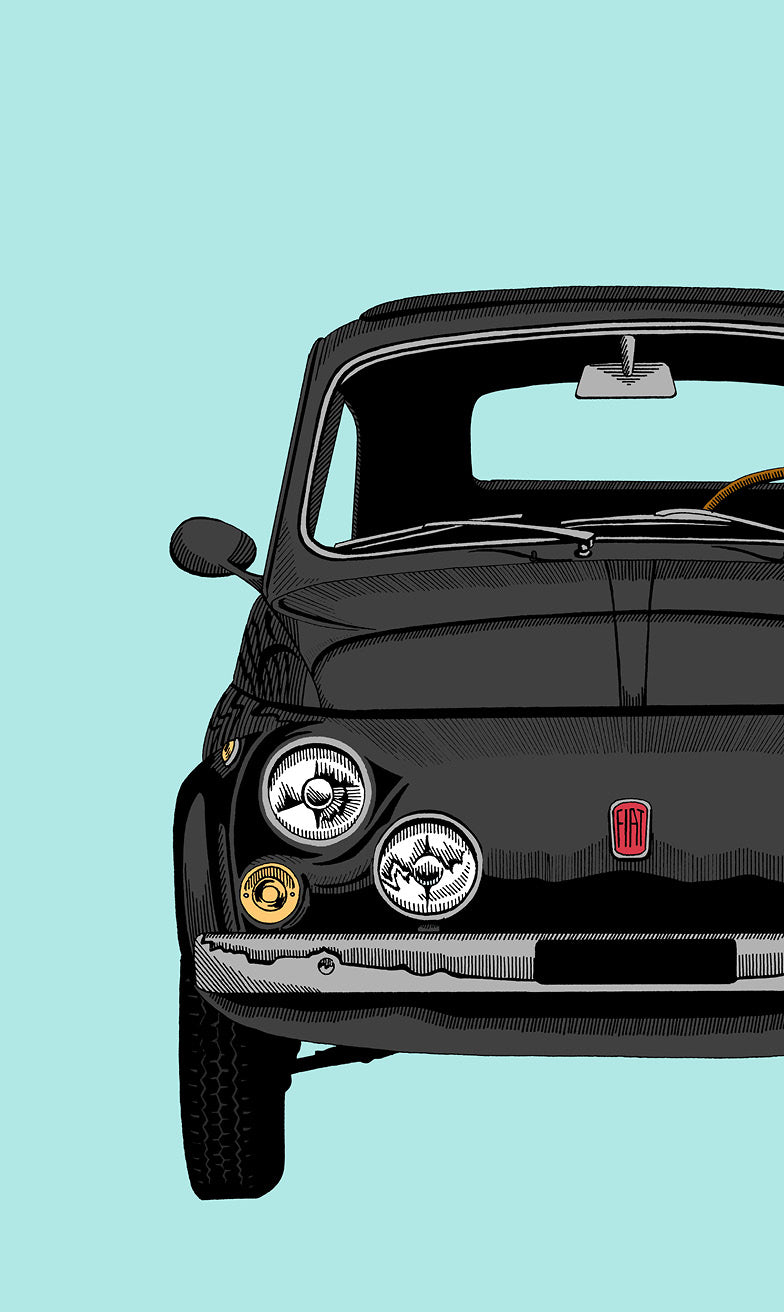 Fiat 500 Art Print