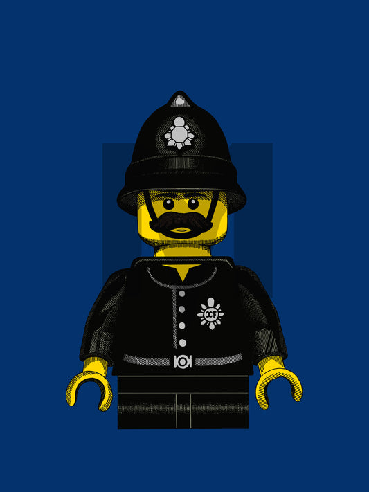 Lego Mini Figure ‘Policeman’ Glicee Print Limited Edition