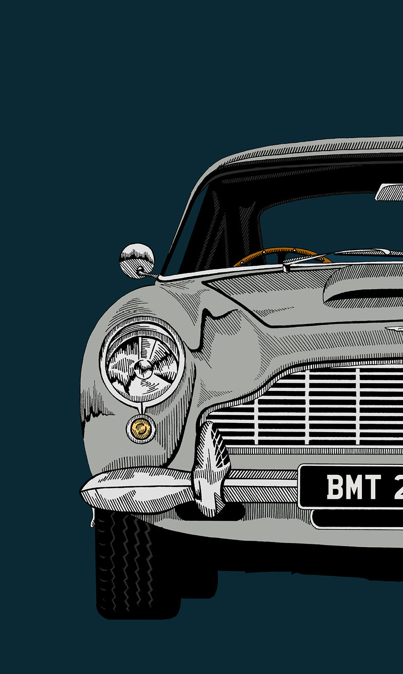 James Bond Aston Martin DB5 Art Print