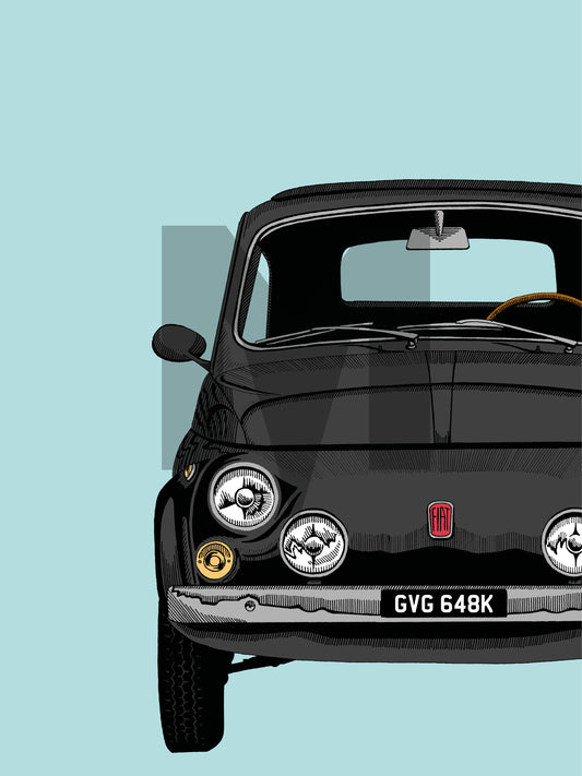 Fiat 500 Art Print