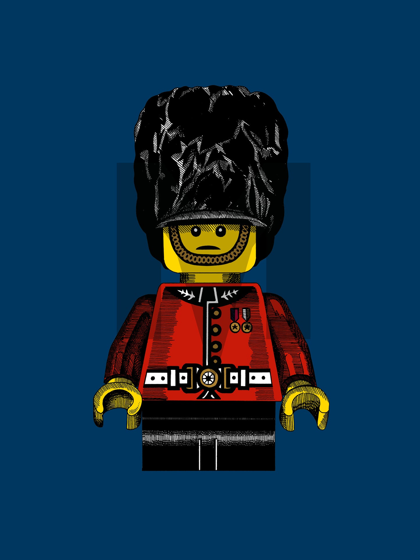 Lego Mini Figure kings Guard Colour)