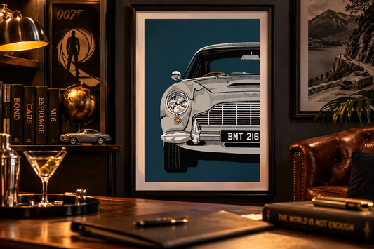 James Bond Aston Martin DB5 Art Print