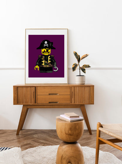A2 LEGO Minifigure ‘Pirate’ Giclée Print – Limited Edition