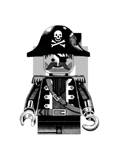 LEGO Inspired Retro Pirate Art Print