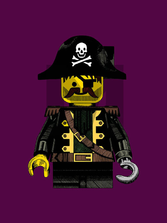 A2 Lego Mini Figure ‘Pirate’ Glicee Print Limited Edition