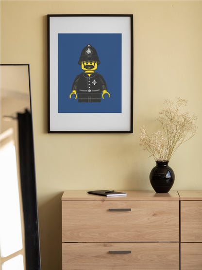 LEGO Minifigure ‘Policeman’ Giclée Print – Limited Edition