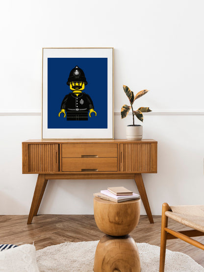 LEGO Minifigure ‘Policeman’ Giclée Print – Limited Edition