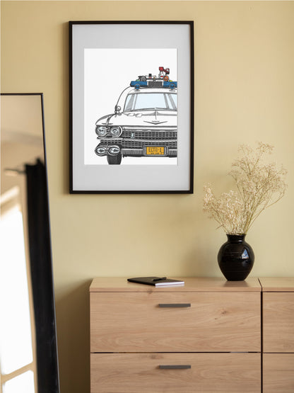 Ecto-1 Limited Edition Art Print