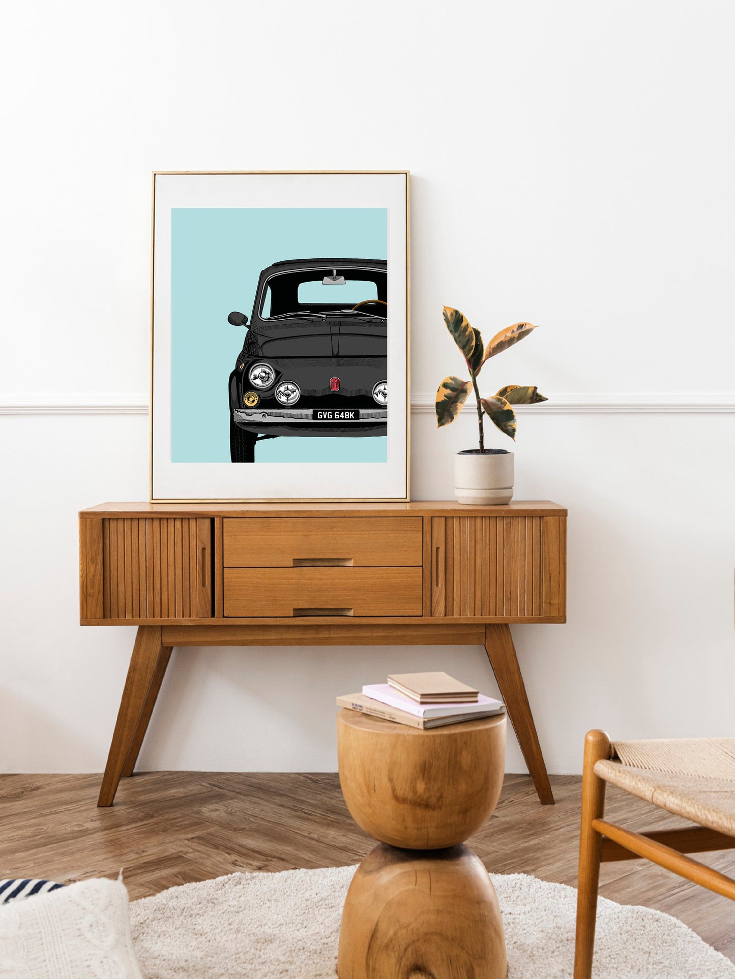 Fiat 500 Art Print