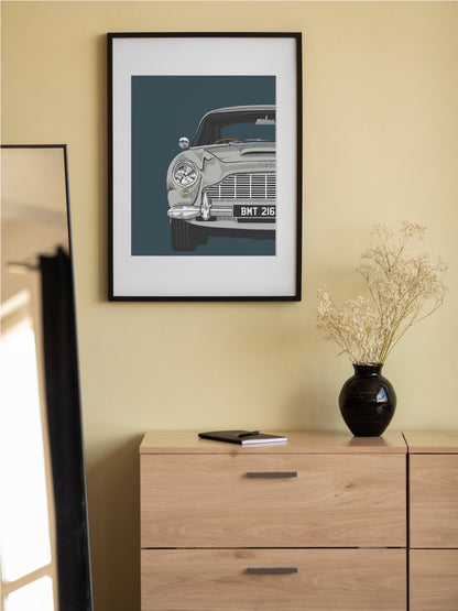 James Bond Aston Martin DB5 Art Print