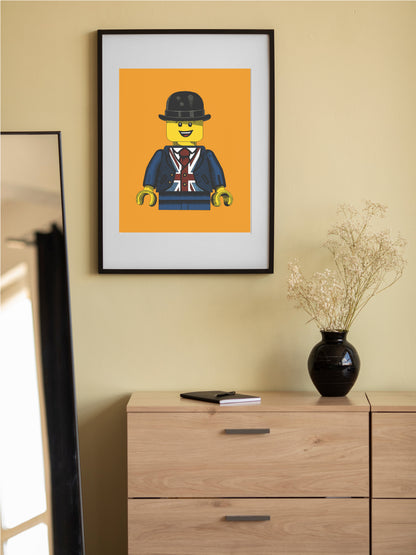 A2 LEGO Minifigure ‘Lester’ Giclée Print – Limited Edition
